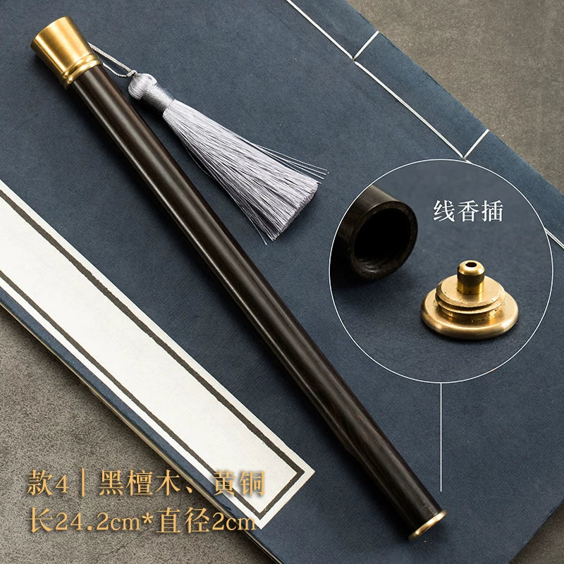 Ebony Incense Storage Tube - Portable