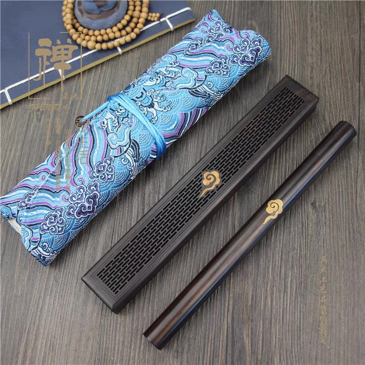 Ebony Incense Burner Travel Set - Portable Elegance