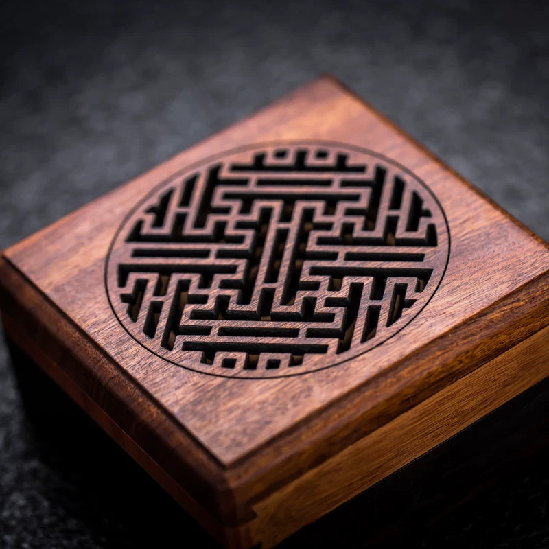 Ebony Coil Incense Burner & Storage Box