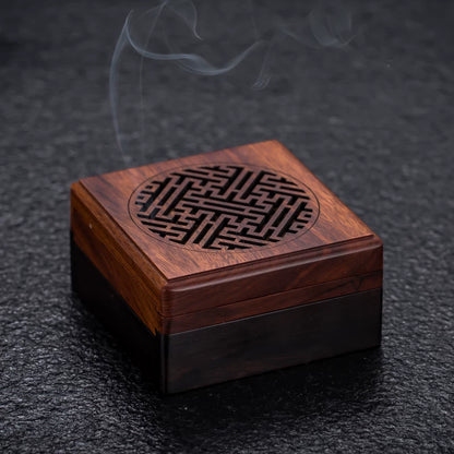 Ebony Coil Incense Burner & Storage Box