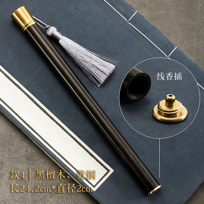 Ebony Incense Storage Tube - Portable