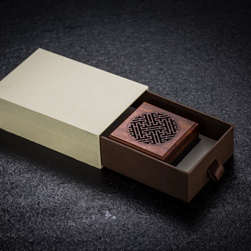 Ebony Coil Incense Burner & Storage Box