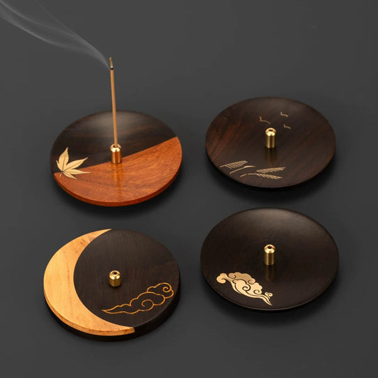 Rosewood Incense Holder Tray Set