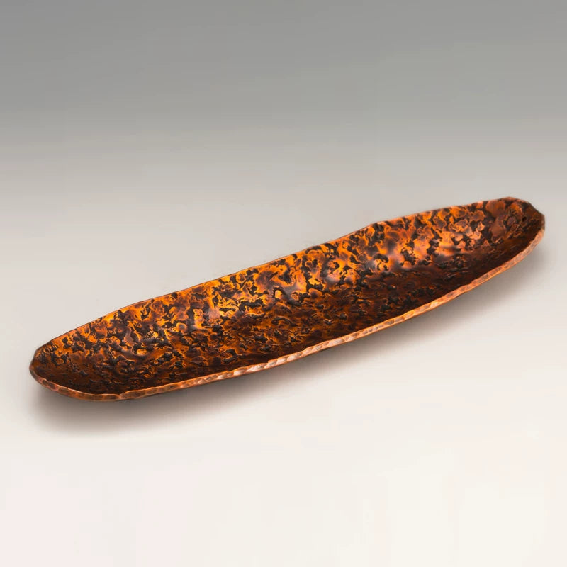 Hand-Forged Copper Boat Incense Burner