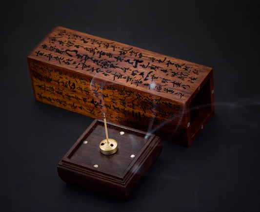 Exquisite Rosewood Incense Burner Set