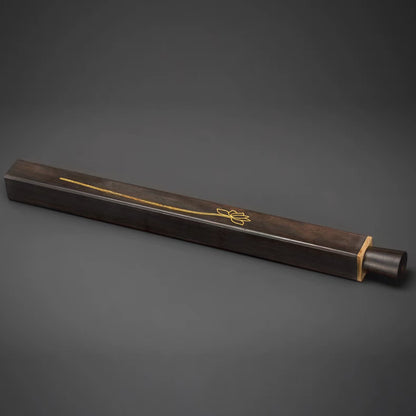 Exquisite Sandalwood Incense Gift Set - Guqin Style Incense Burner and Holder