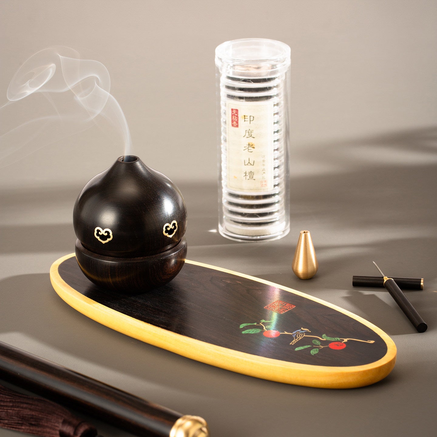 Blackwood Gourd Incense Burner Gift Set